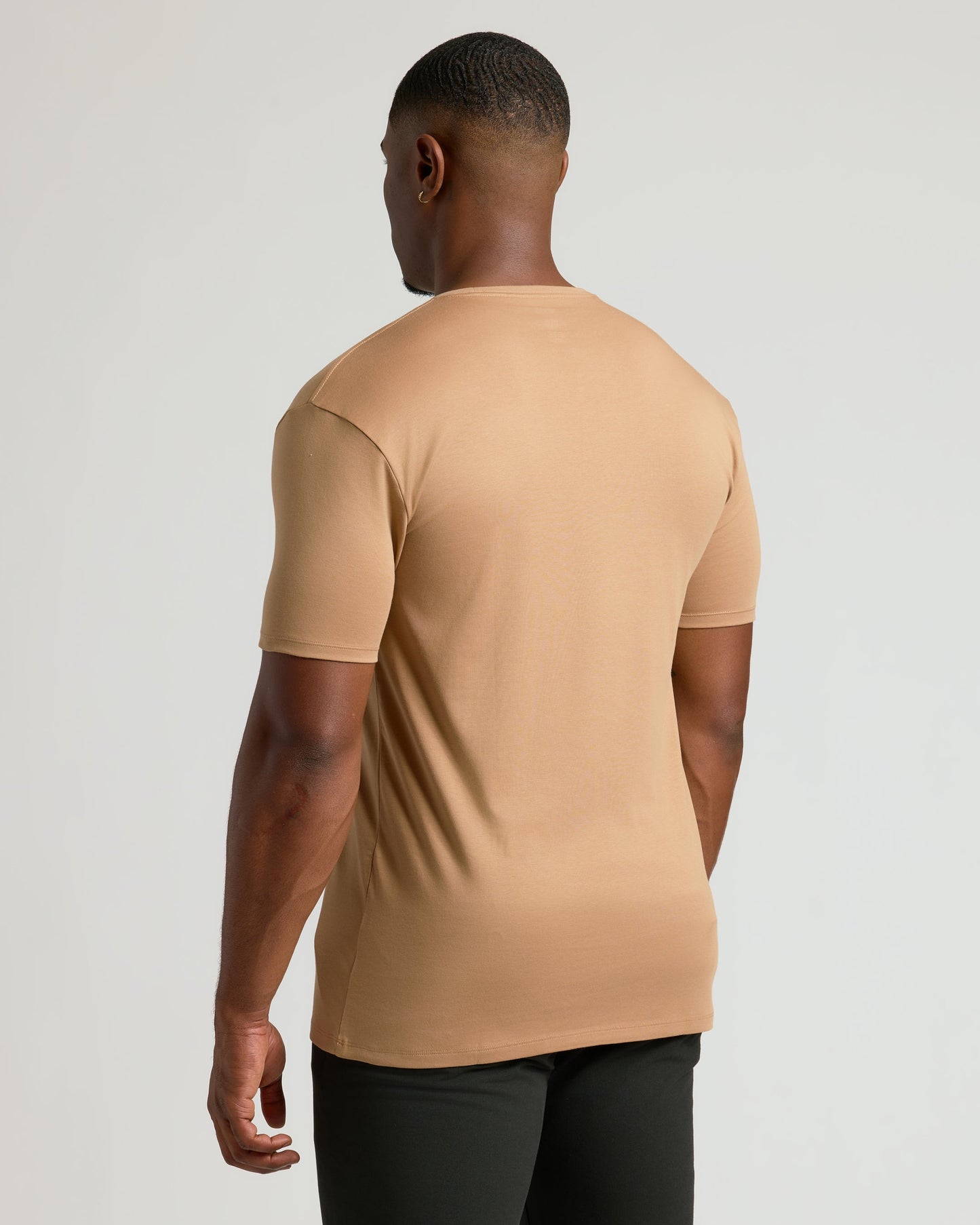 Tahini Tall Premium Pima Crew Neck