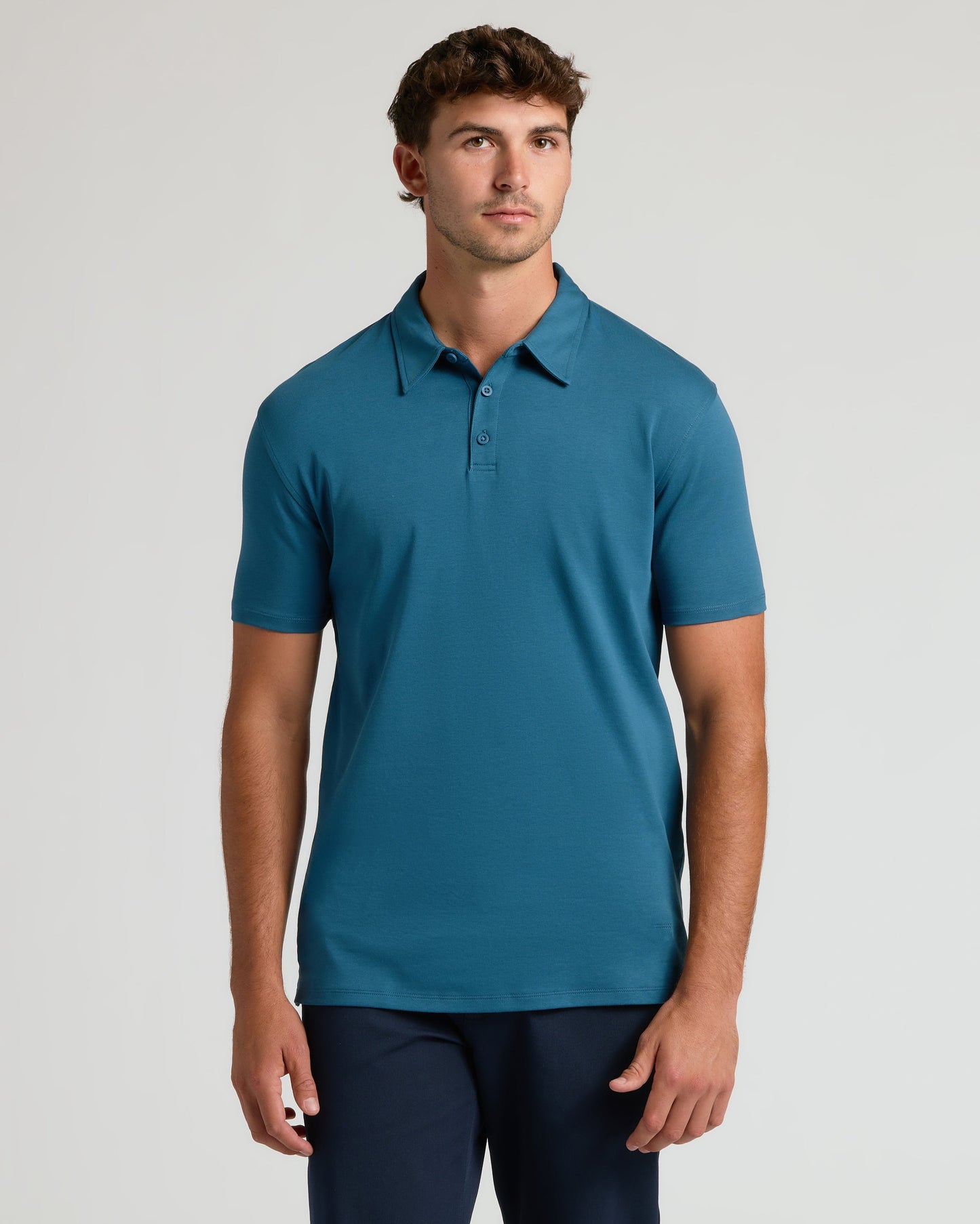 Navy & Lagoon Tall Premium Pima Polo 2-Pack