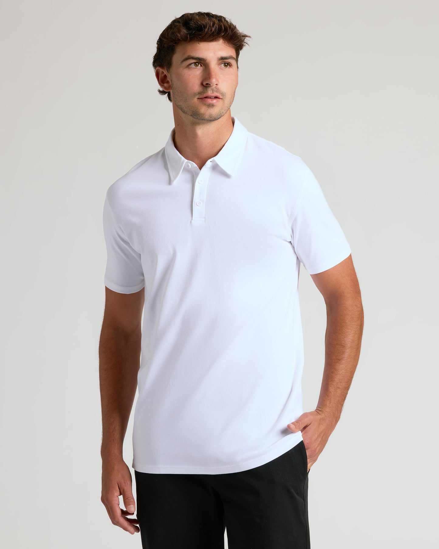 White Tall Premium Pima Polo 4-Pack