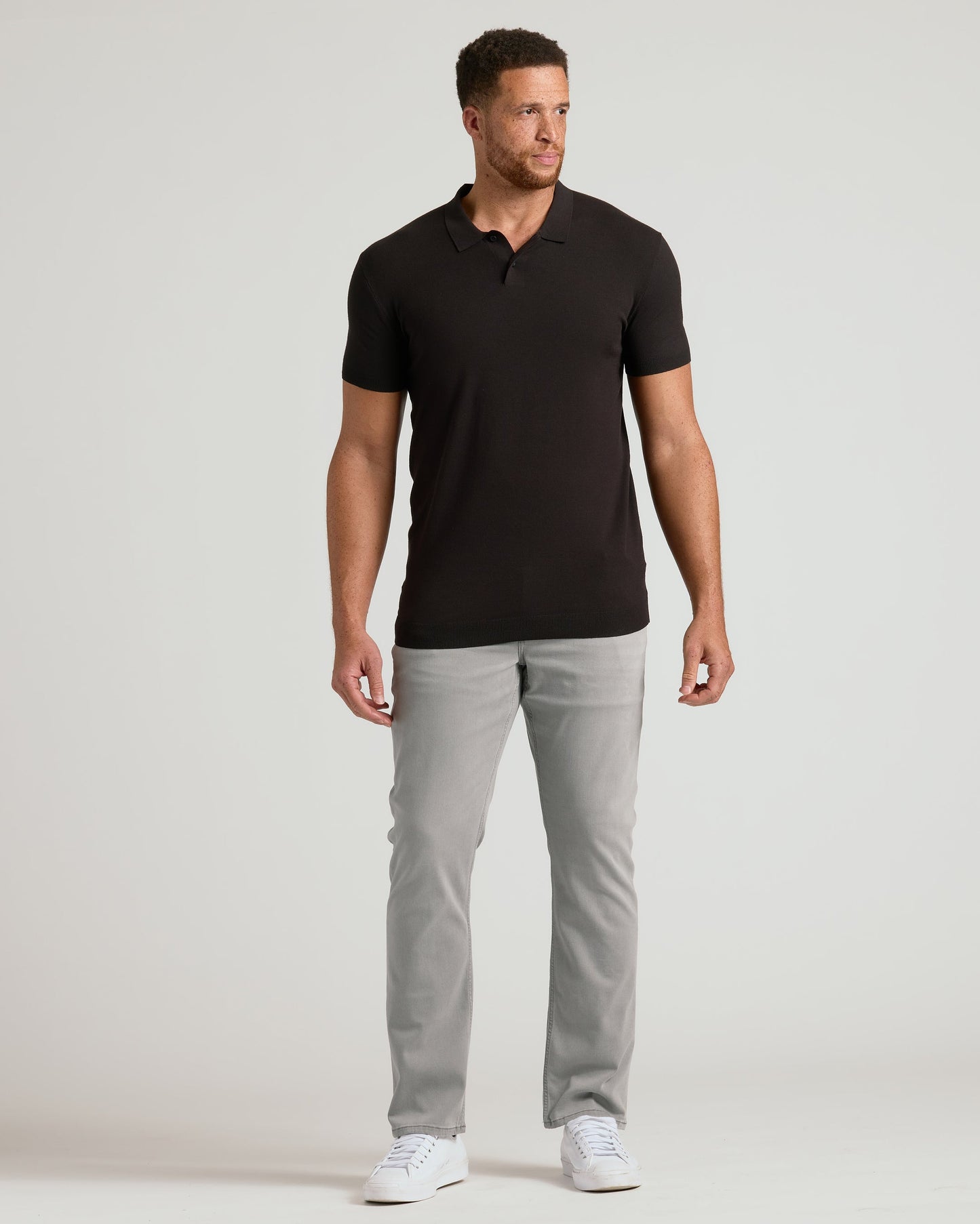 Black Tall Dressy Polo