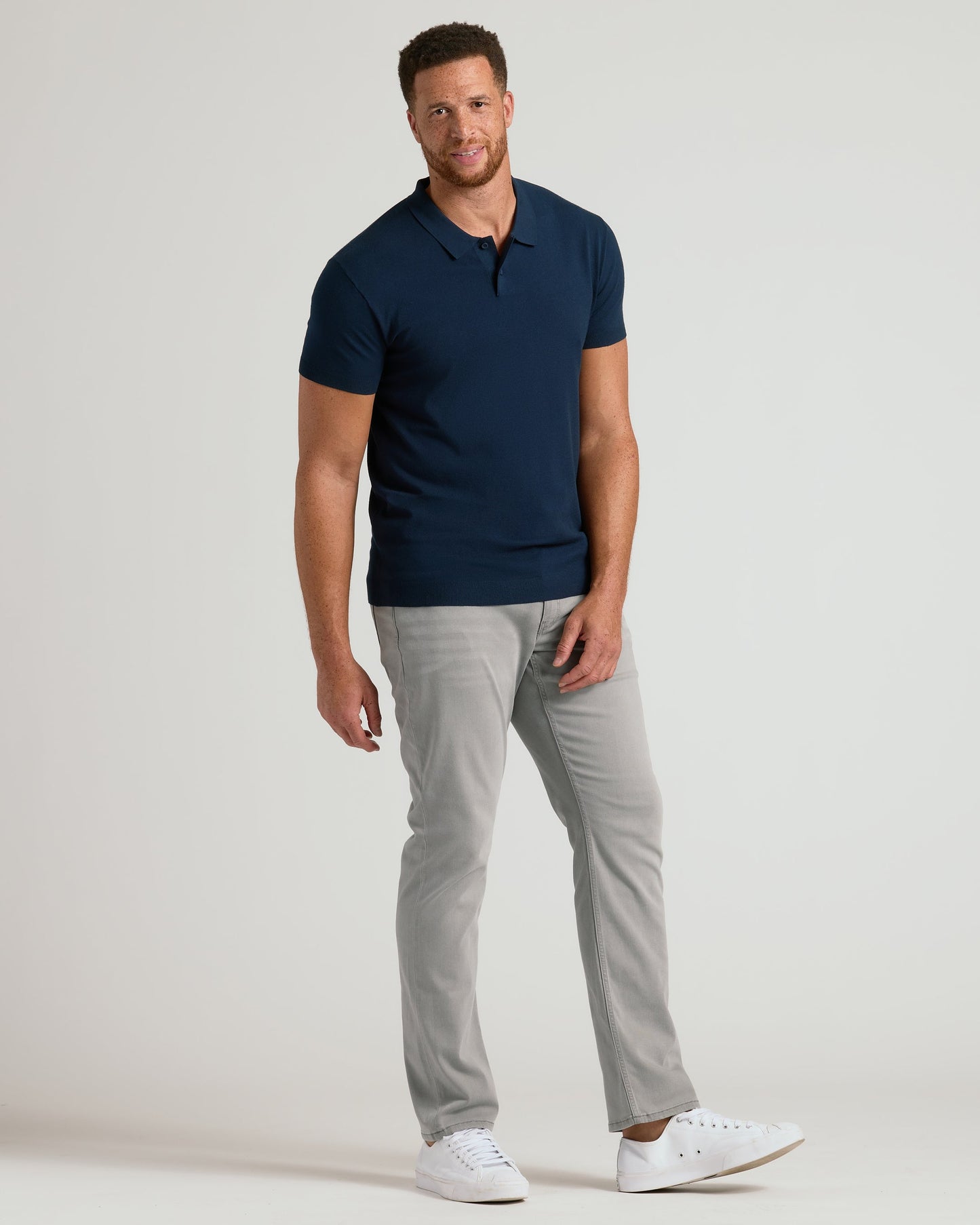 Navy Tall Dressy Polo