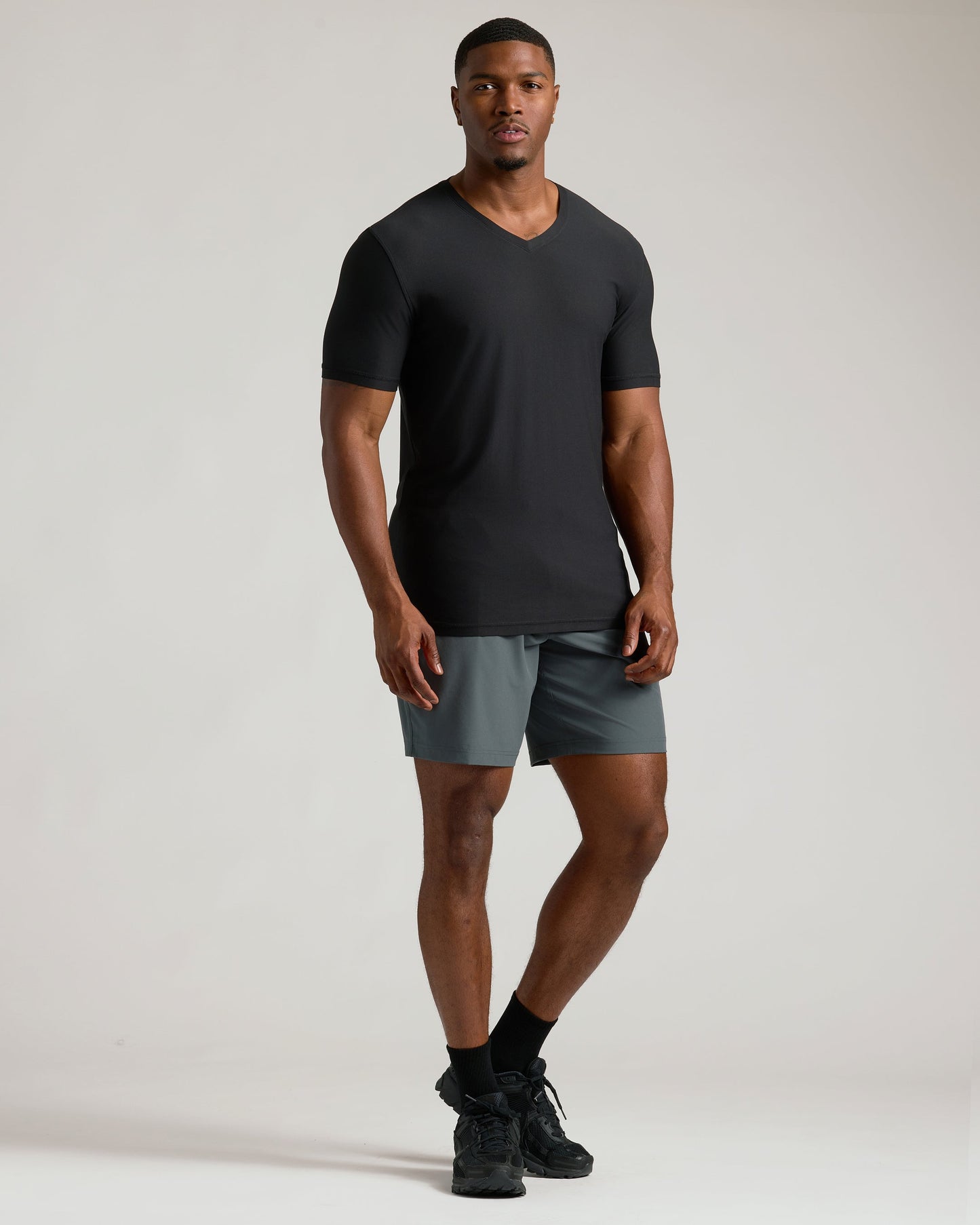 Black Tall Active V-Neck