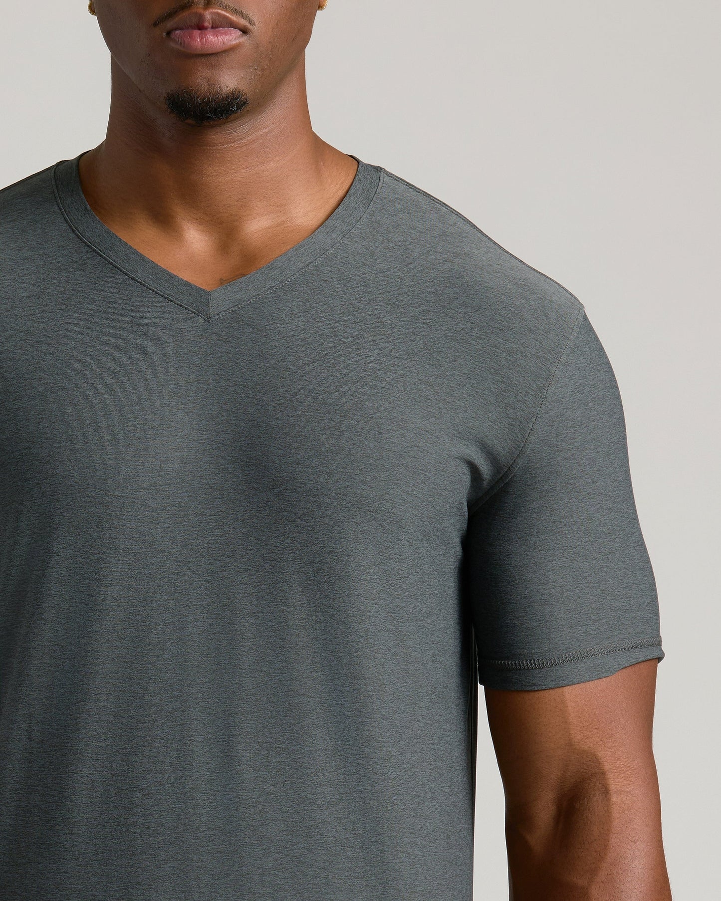 Charcoal Heather Gray Tall Active V-Neck