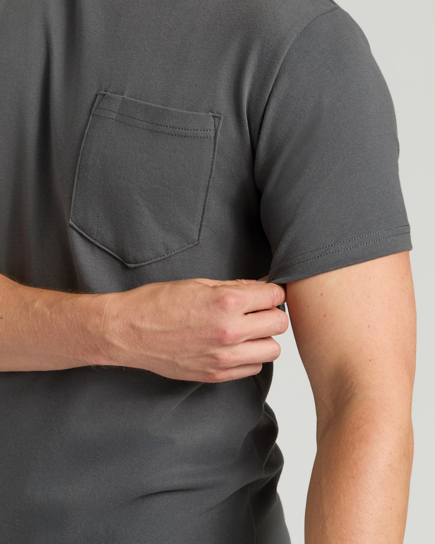 Carbon Tall Heavyweight Pocket Crew