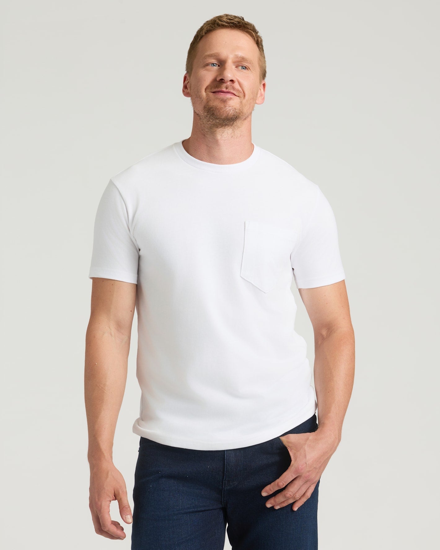 Timeless Tall Heavyweight Pocket Crew Neck 3-Pack