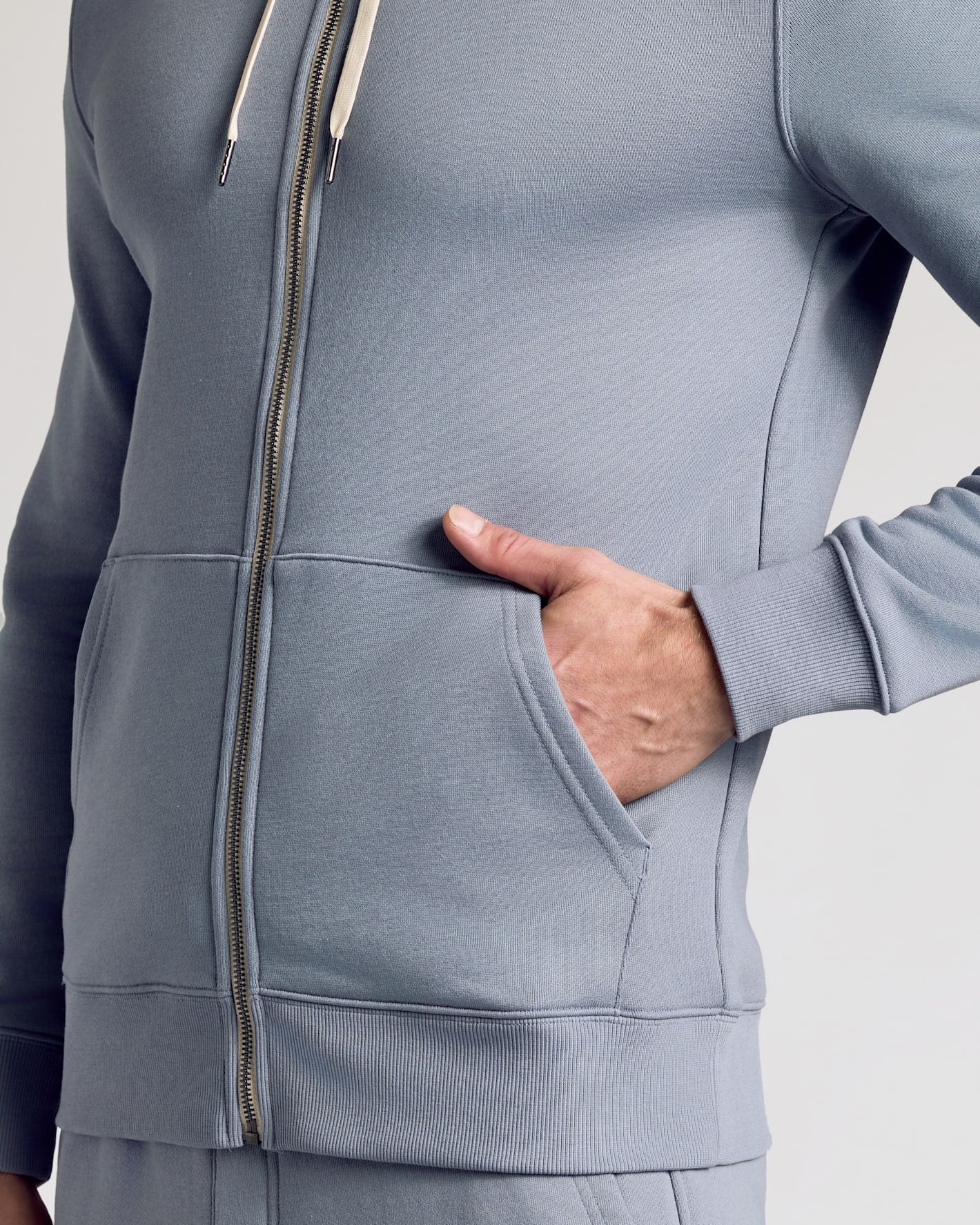 Dusty Blue Full Zip Fleece Hoodie & Jogger 2-Pack