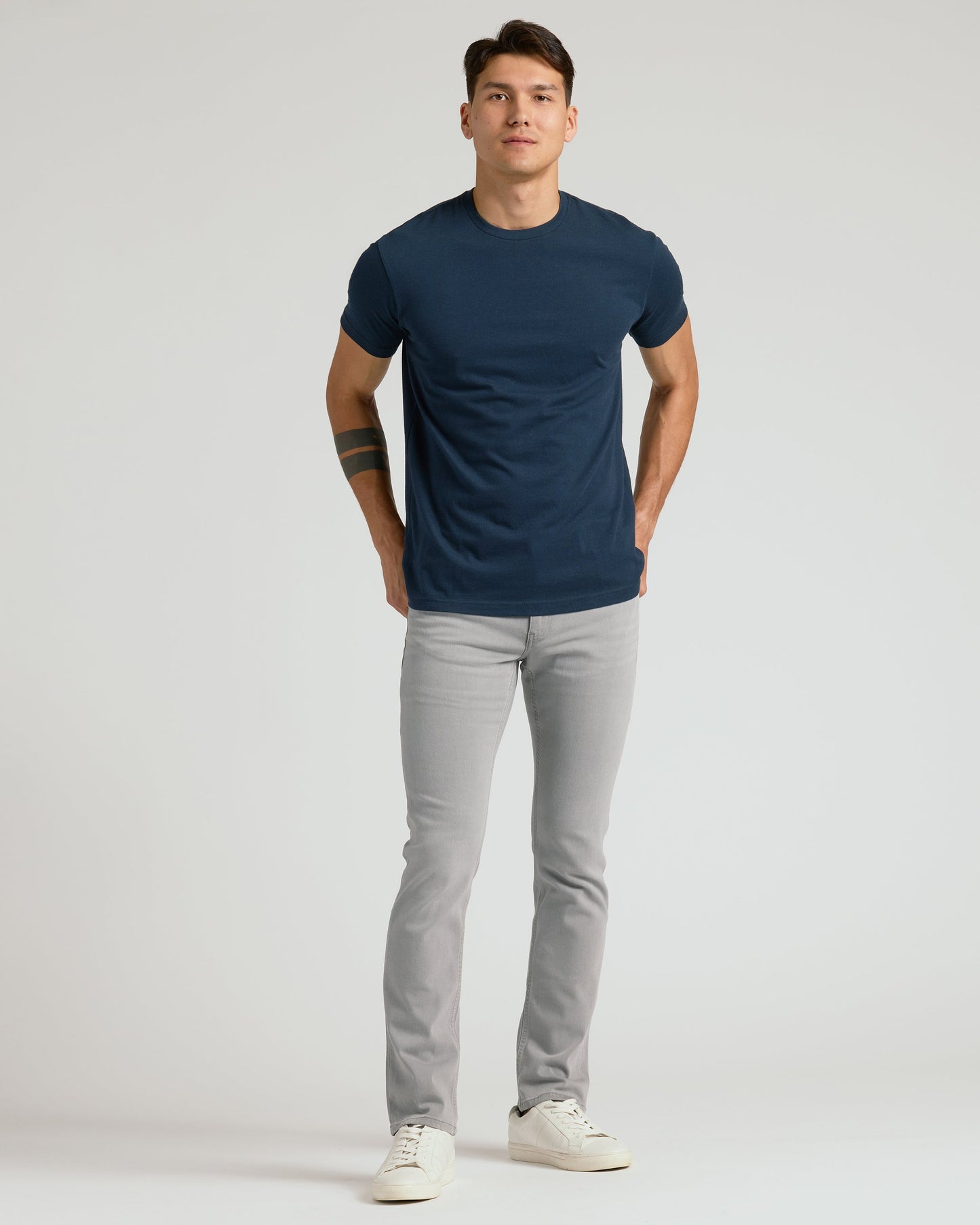 Medium Gray Wash Slim Comfort Stretch Jeans