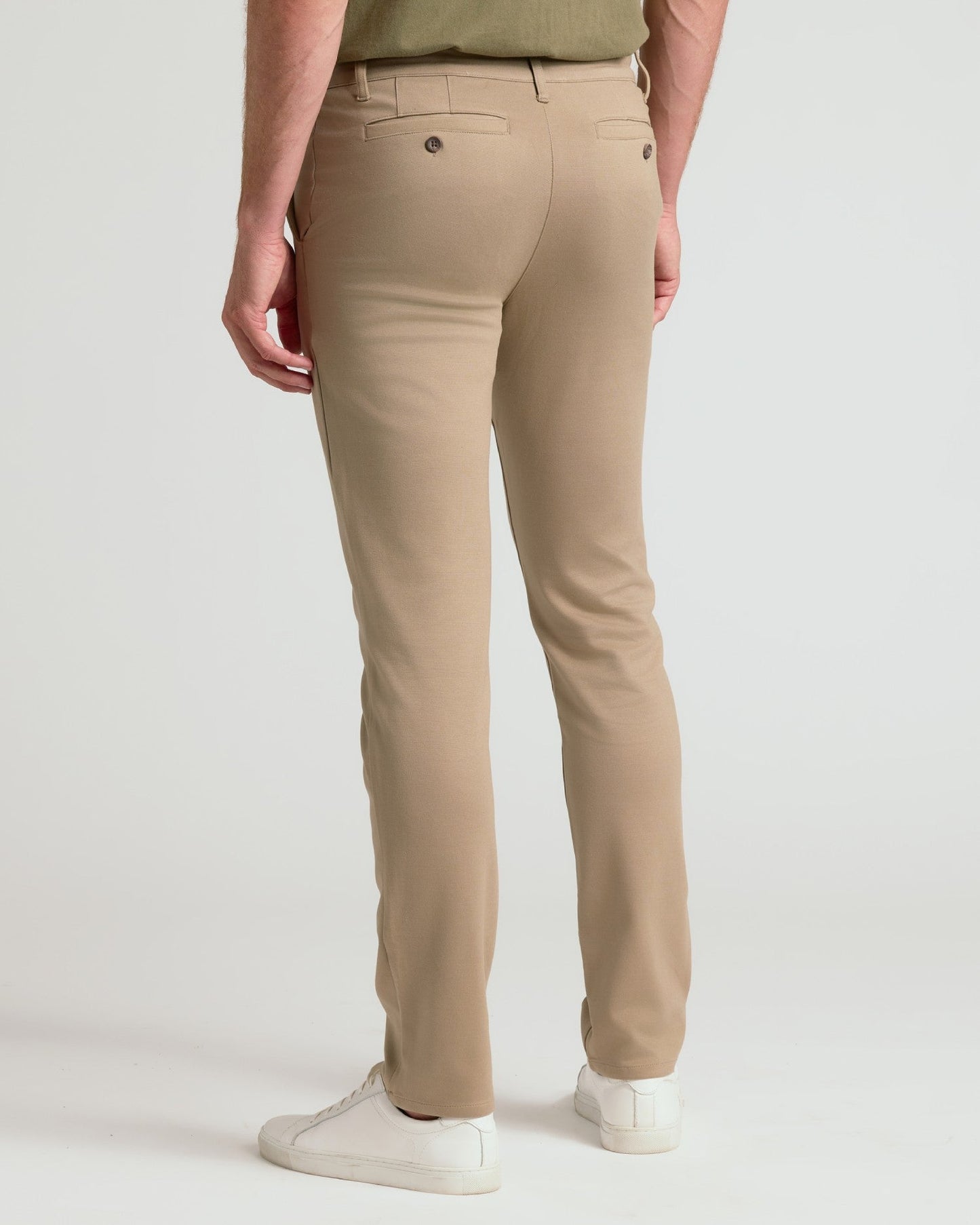 Khaki Suede Brown Slim Comfort Knit Chino 2-Pack