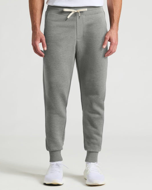 Dark Heather Gray Fleece French Terry Joggers