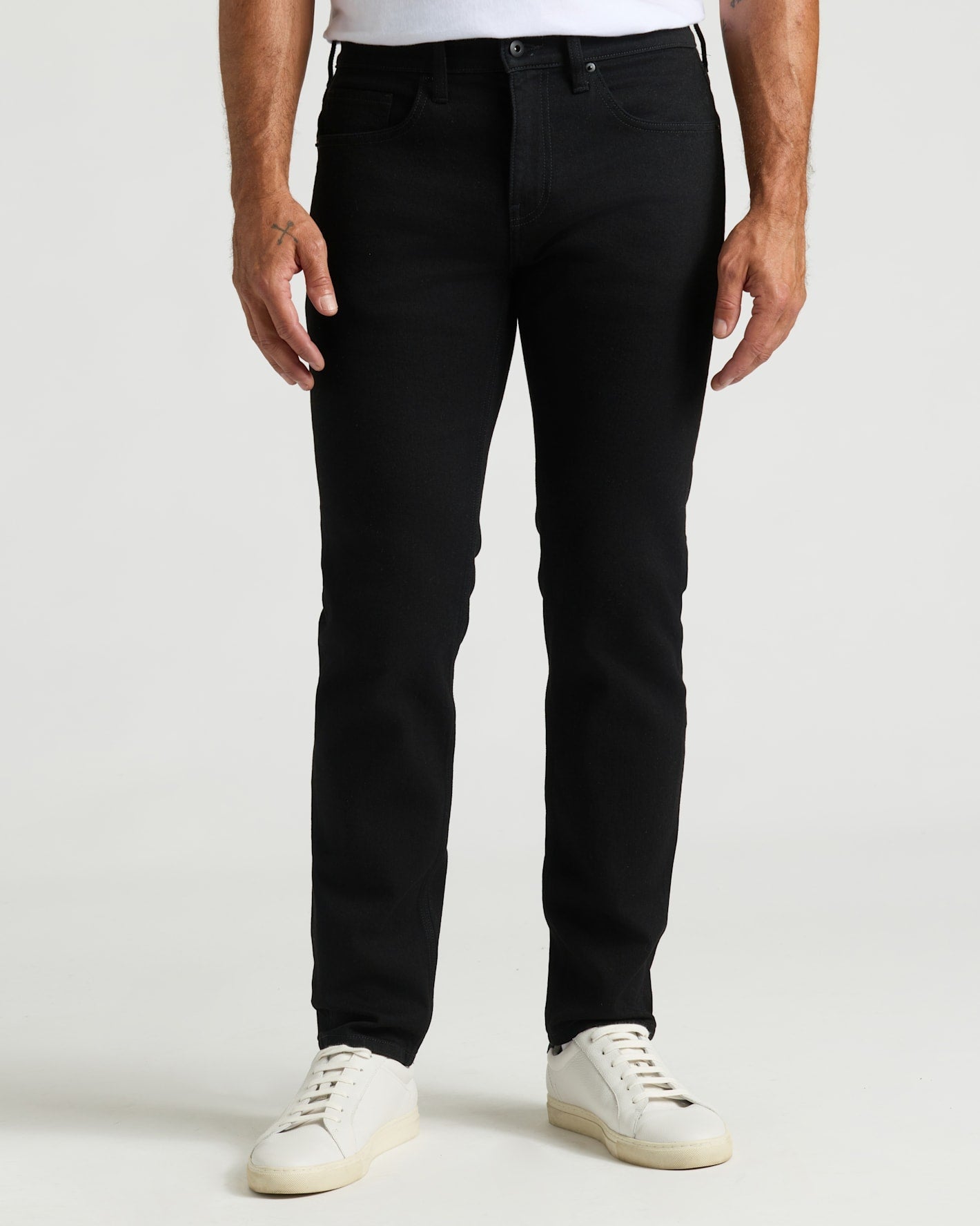 Black Wash Slim Authentic Denim Jeans