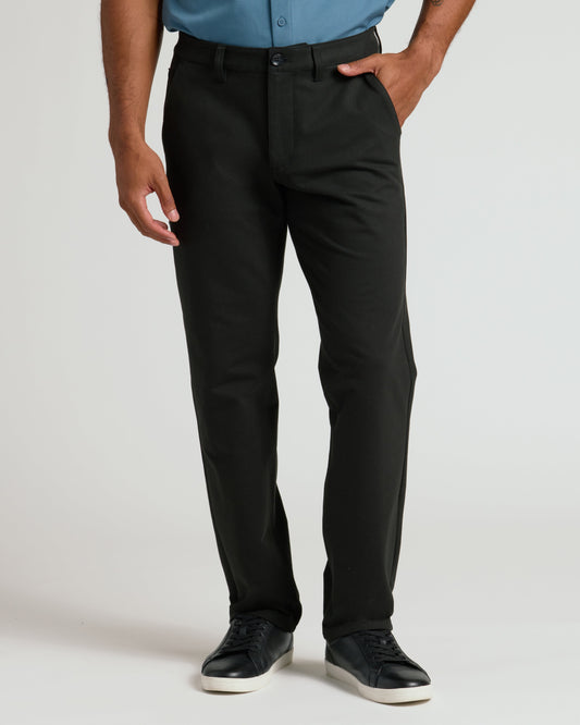 Black Straight Chino Pants 2.0