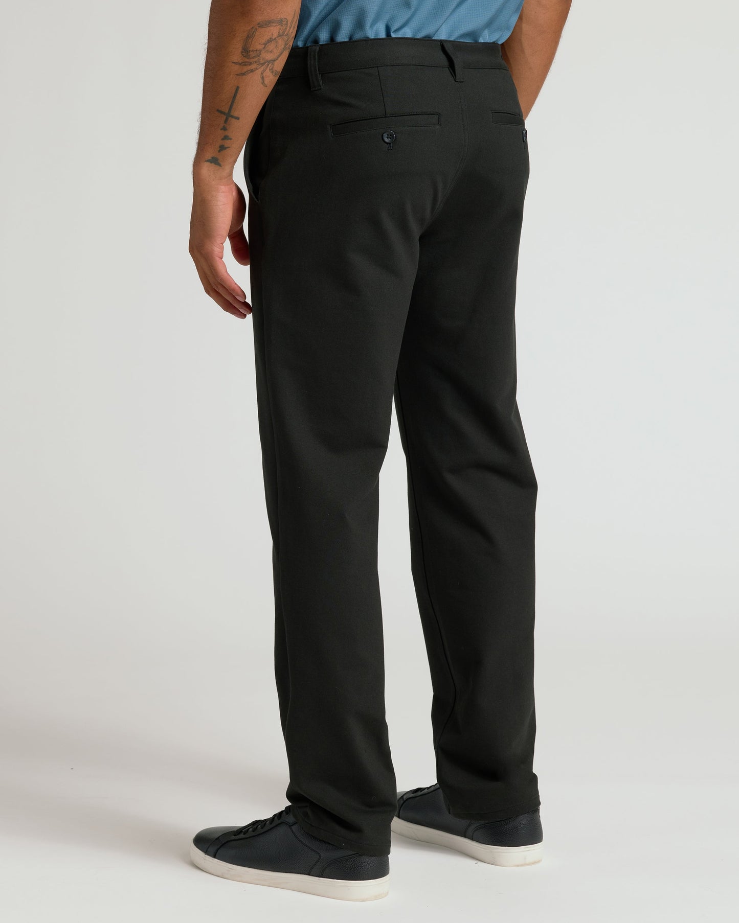 Black Straight Chino Pants 2.0