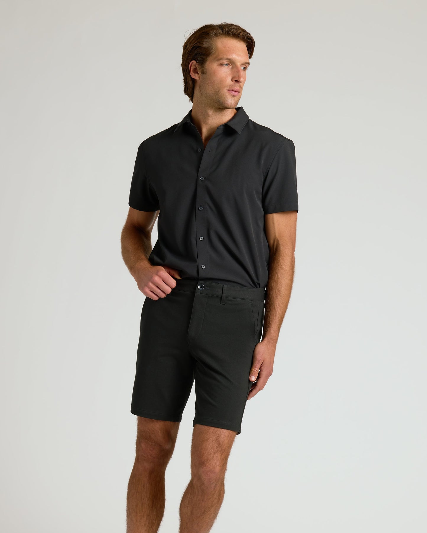 9" Black Chino Shorts 2.0