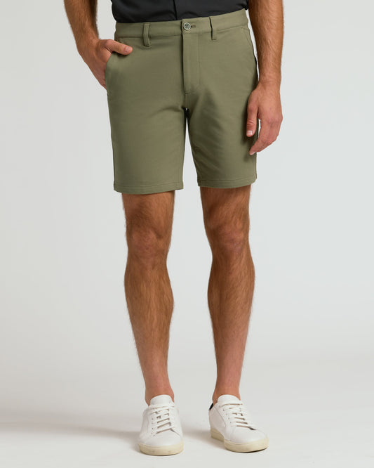 9" Military Green Chino Shorts 2.0