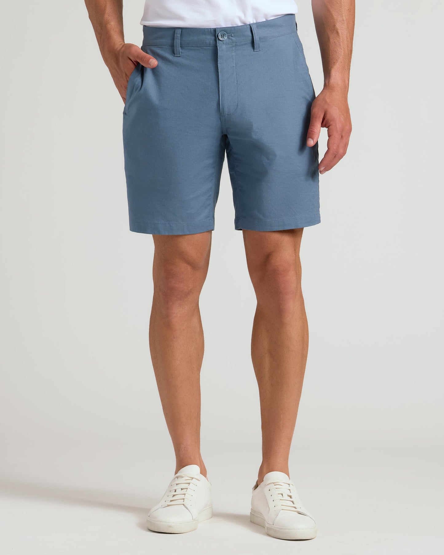 9" Navy & Fiord Linen Shorts 2-Pack