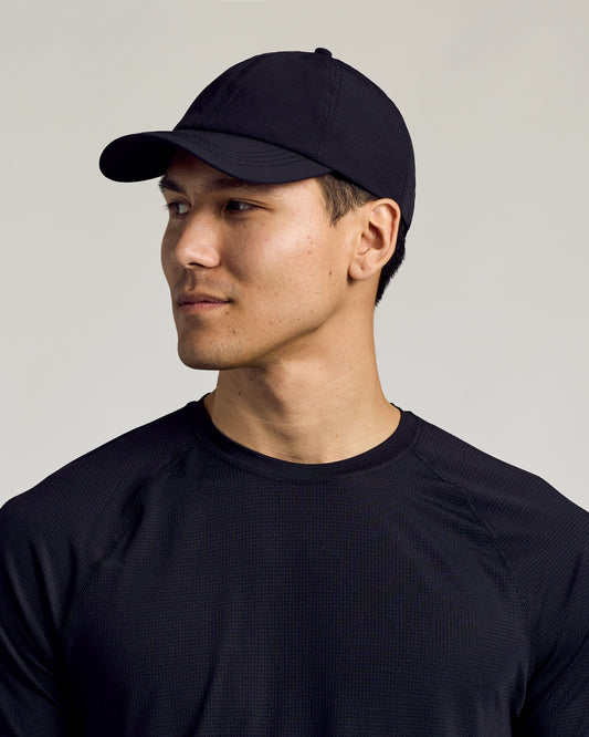 Black Active Running Cap