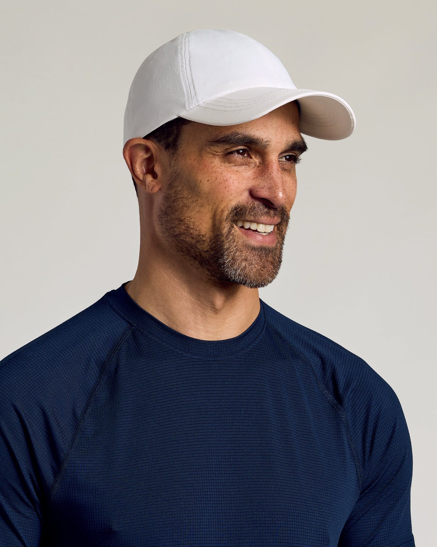 White Active Running Cap