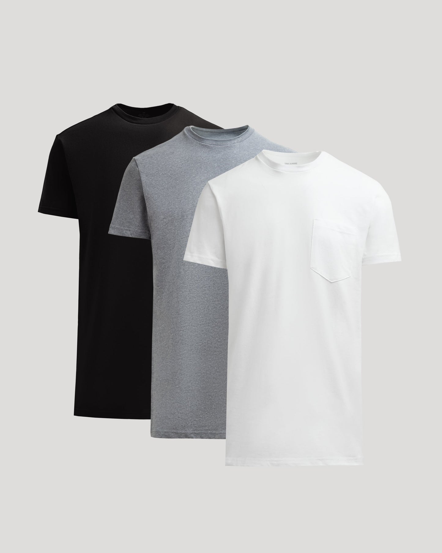 Timeless Tall Heavyweight Pocket Crew Neck 3-Pack