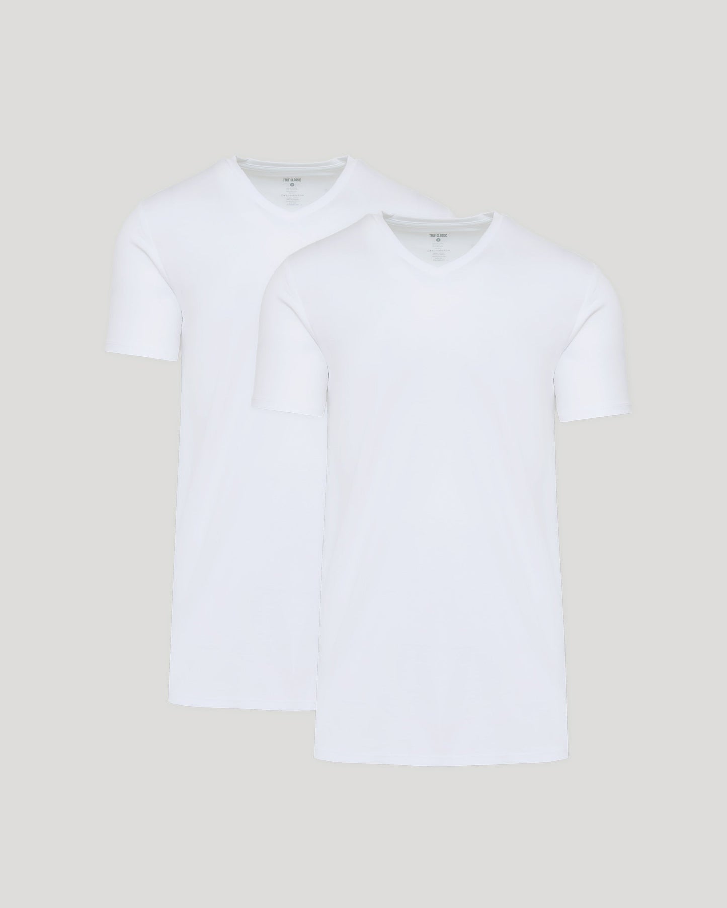 White Tall Premium Pima V-Neck 2-Pack