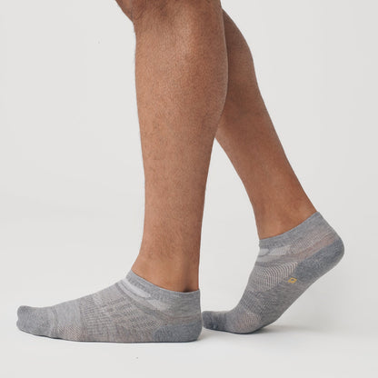 Heather Gray Ankle Socks 3-Pack