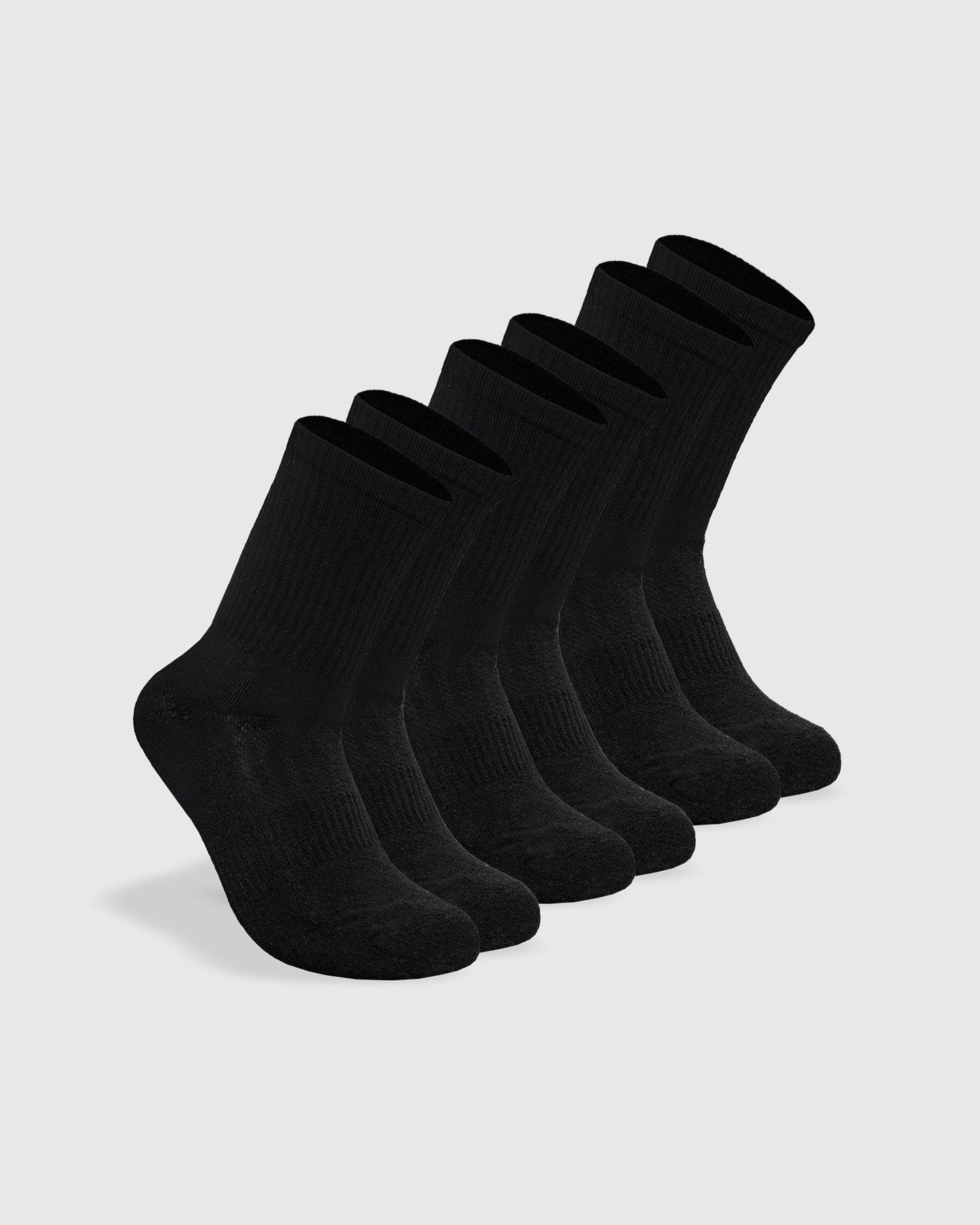 Black Half Crew Socks 3-Pack
