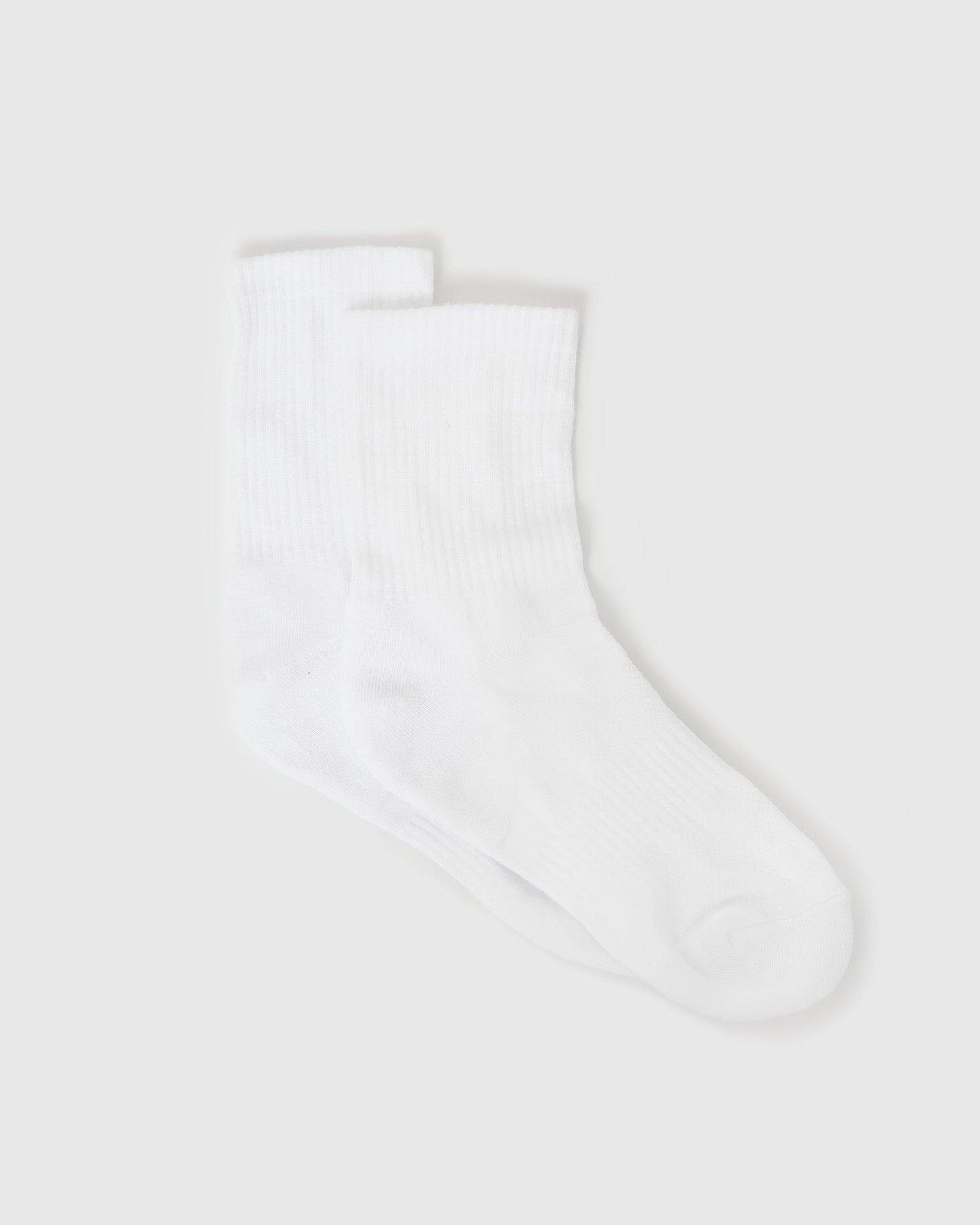 White Half Crew Socks 3-Pack