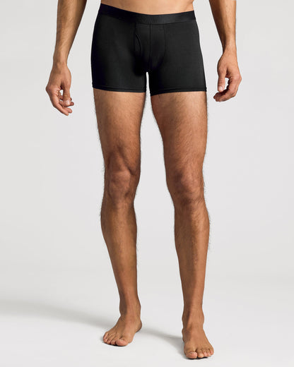 Black Boxer Trunks W/ Fly 12-Pack