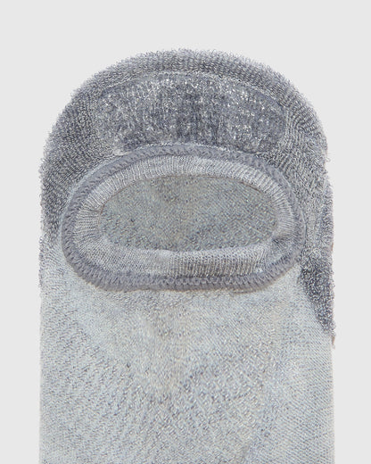 Heather Gray No Show Socks 3-Pack 2.0