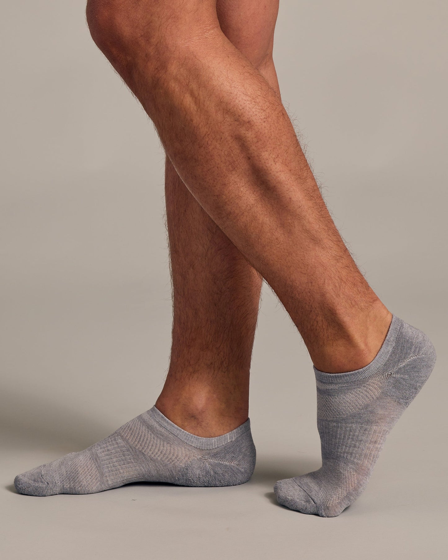 Heather Gray No Show Socks 6-Pack 2.0