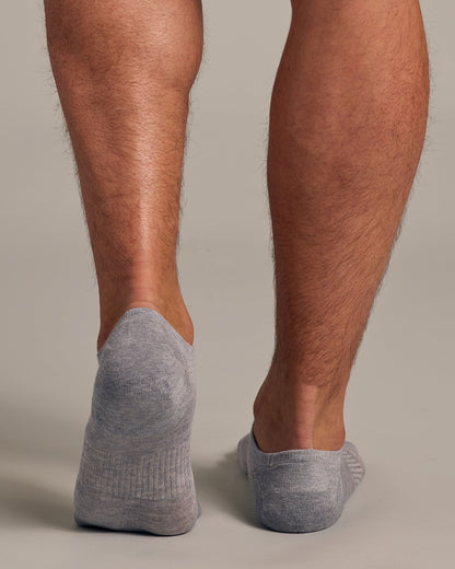 Heather Gray No Show Socks 3-Pack 2.0
