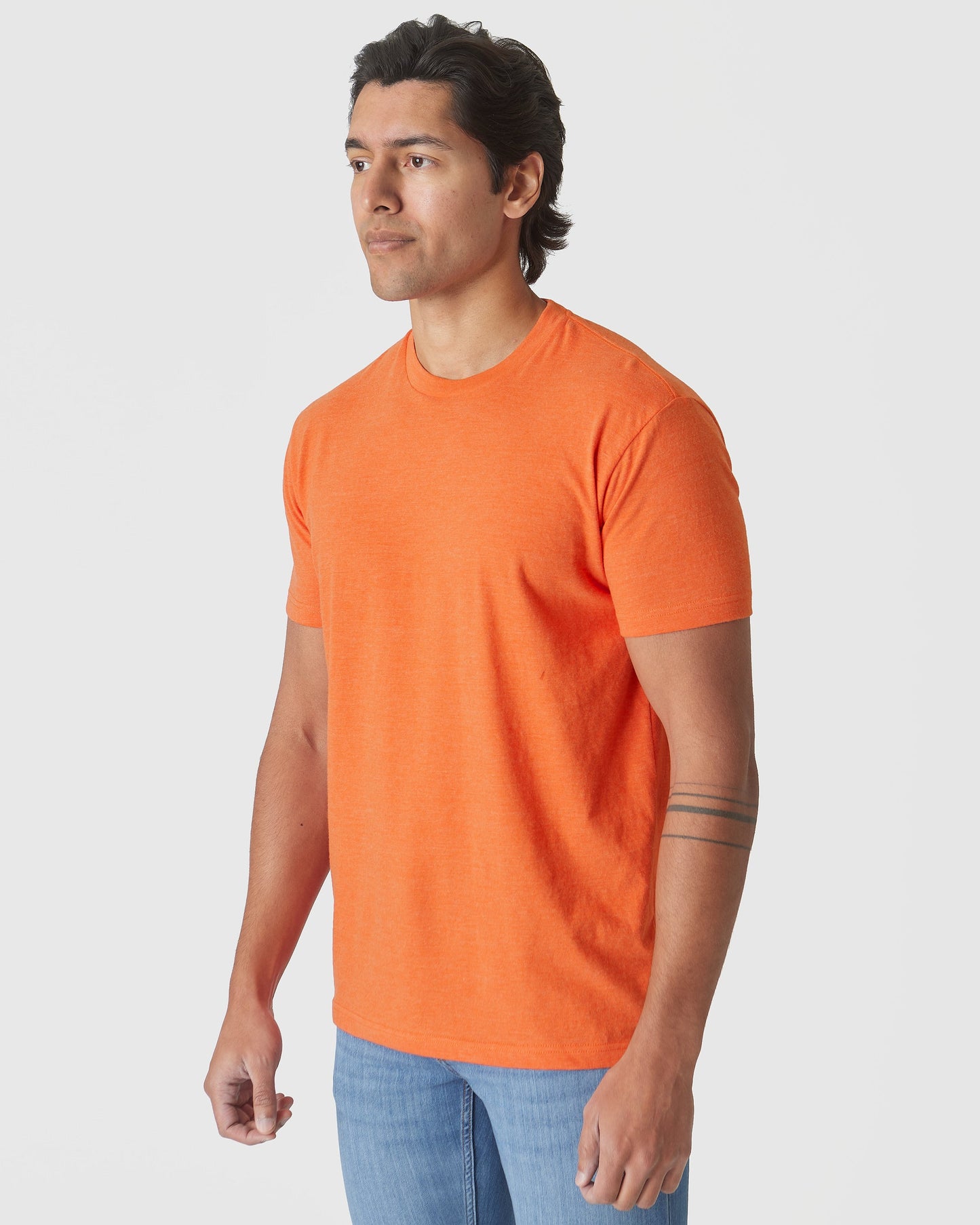 Burnt Orange Heather Classic Crew Neck