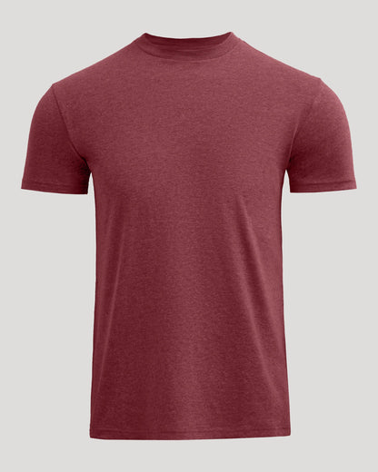 Dark Heather Claret Classic Crew Neck