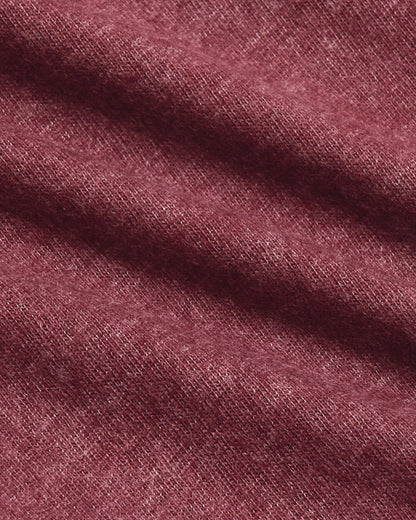 Dark Heather Claret Classic Crew Neck