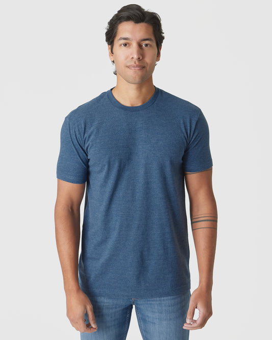 Deep Sea Blue Heather Classic Crew