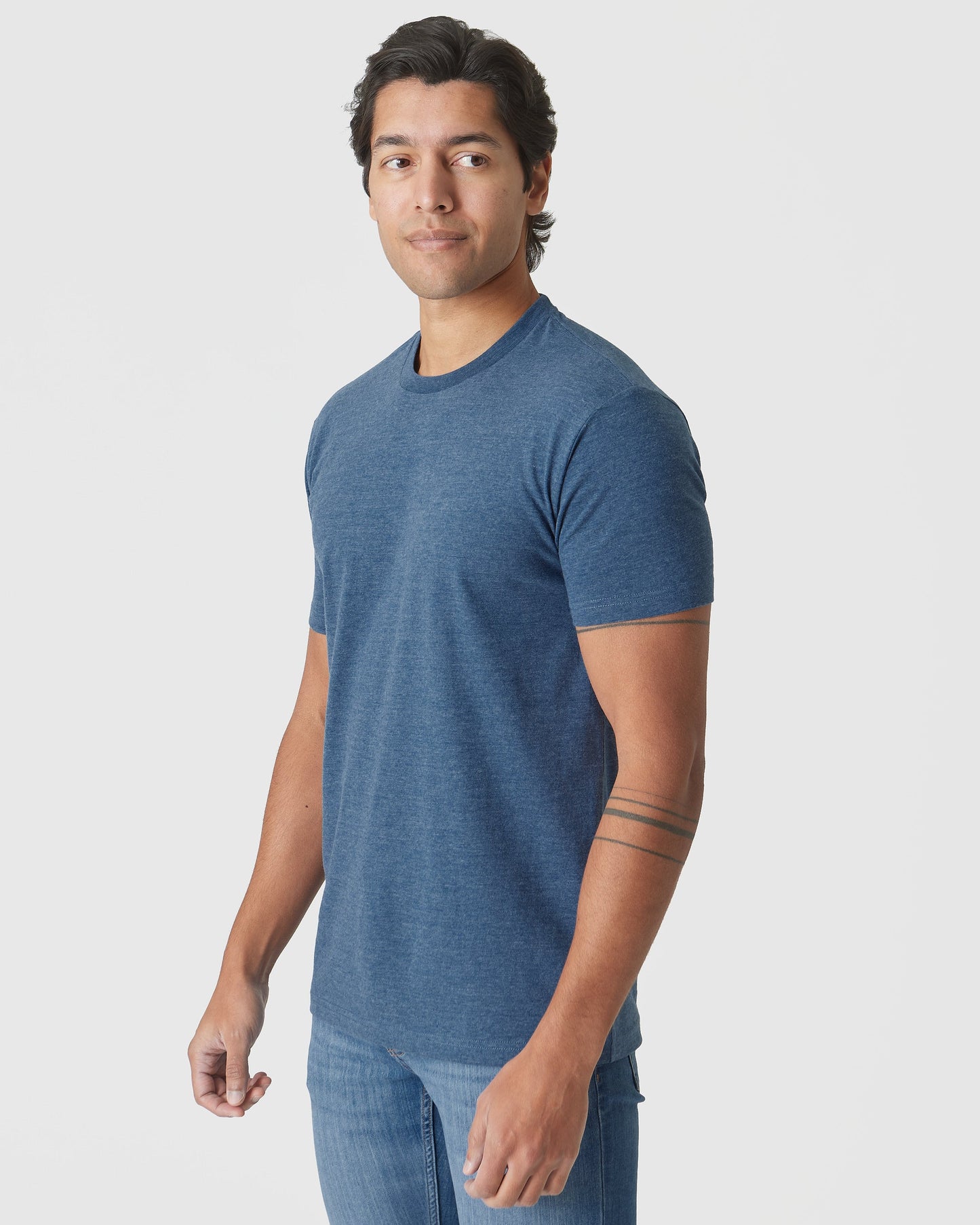 Deep Sea Blue Heather Classic Crew