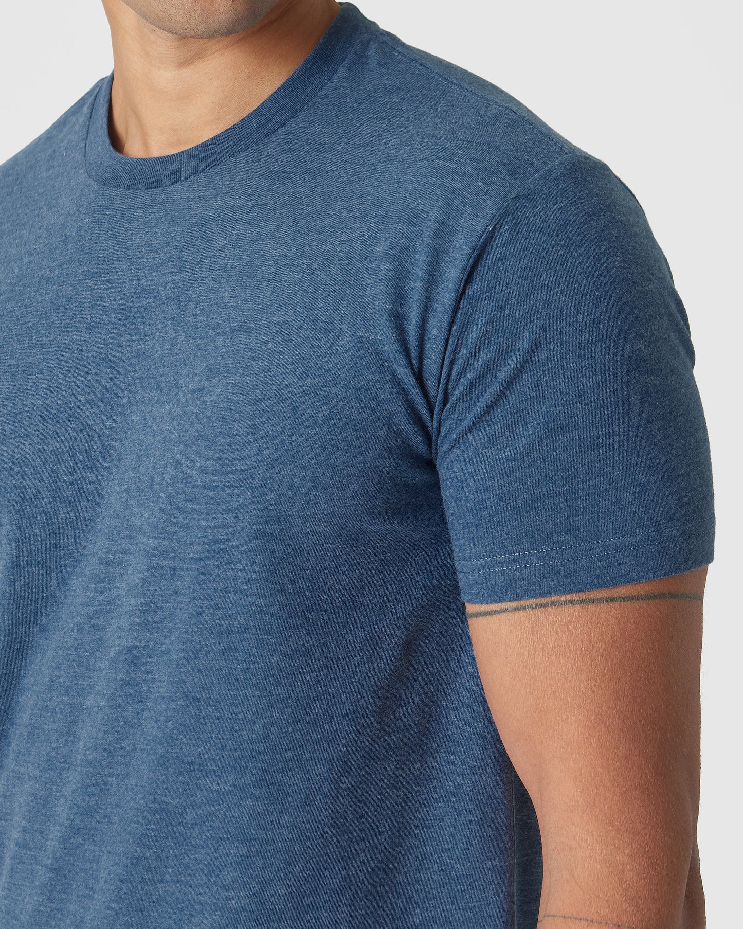 Deep Sea Blue Heather Classic Crew