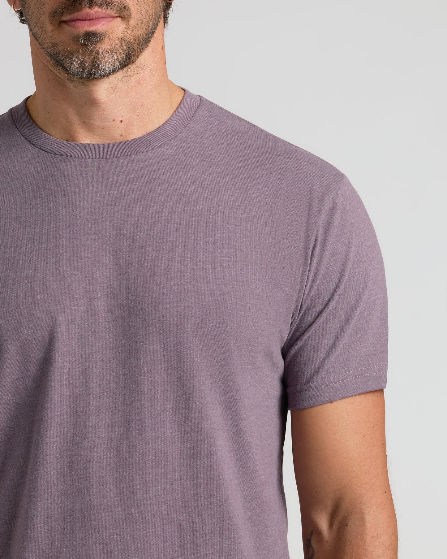 Dark Heather Amethyst Classic Crew Neck