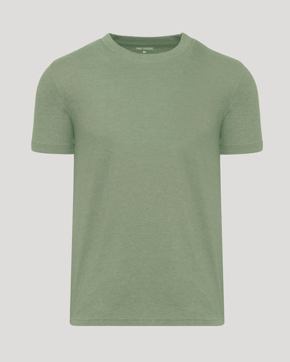 Dark Heather Bay Green Classic Crew Neck