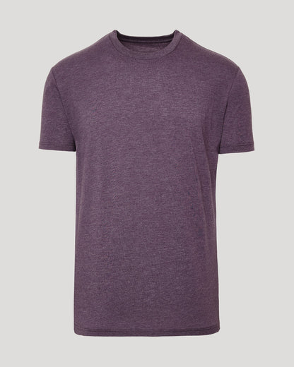 Dark Heather Plum Classic Crew Neck