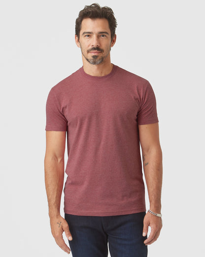Heather Crimson Classic Crew Neck
