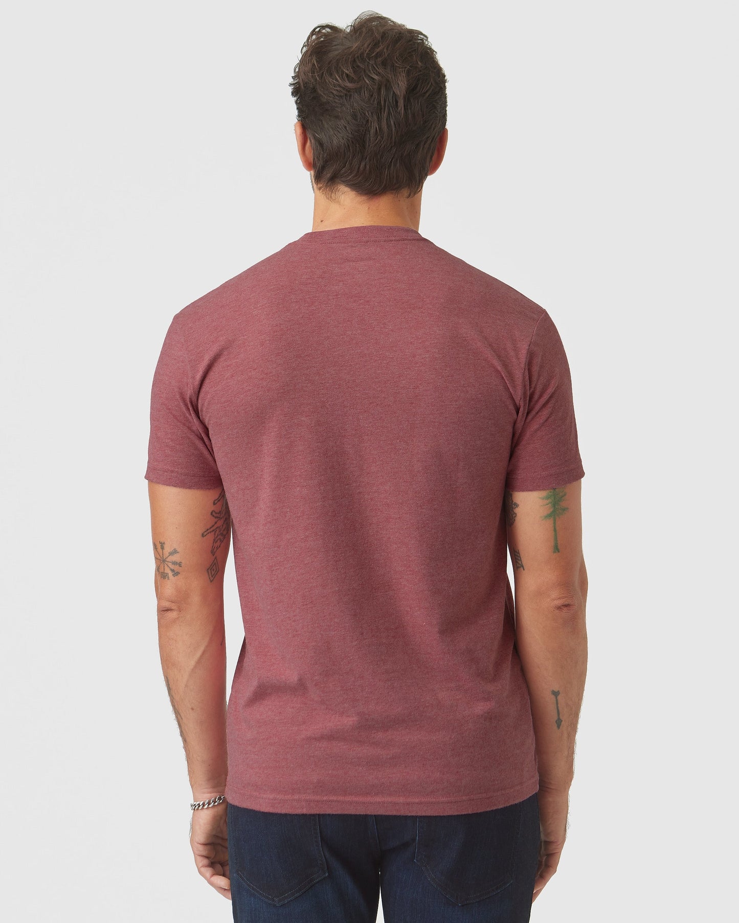 Heather Crimson Classic Crew Neck