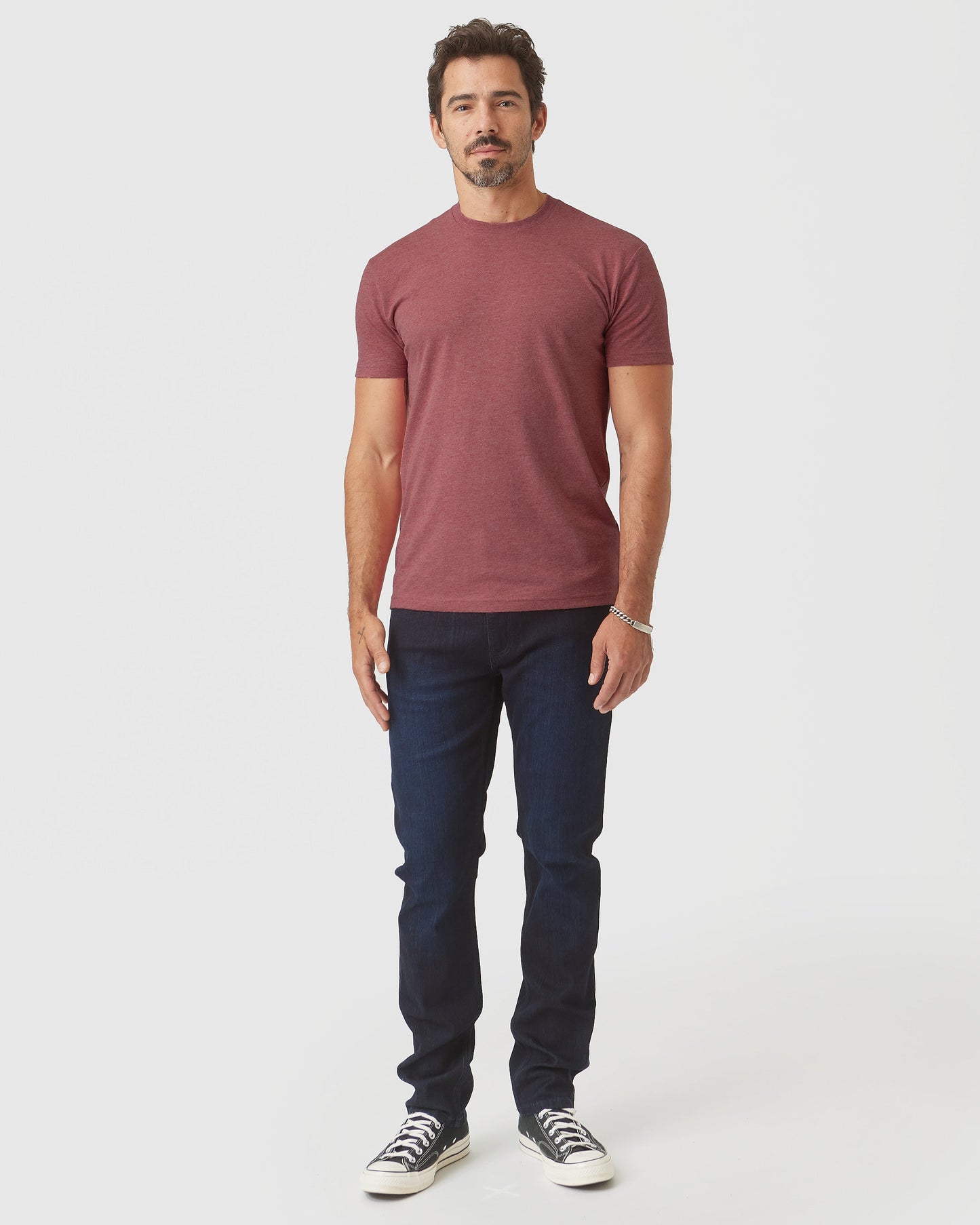 Heather Crimson Classic Crew Neck