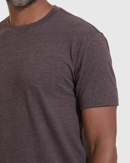 Heather Dark Oak Classic Crew Neck