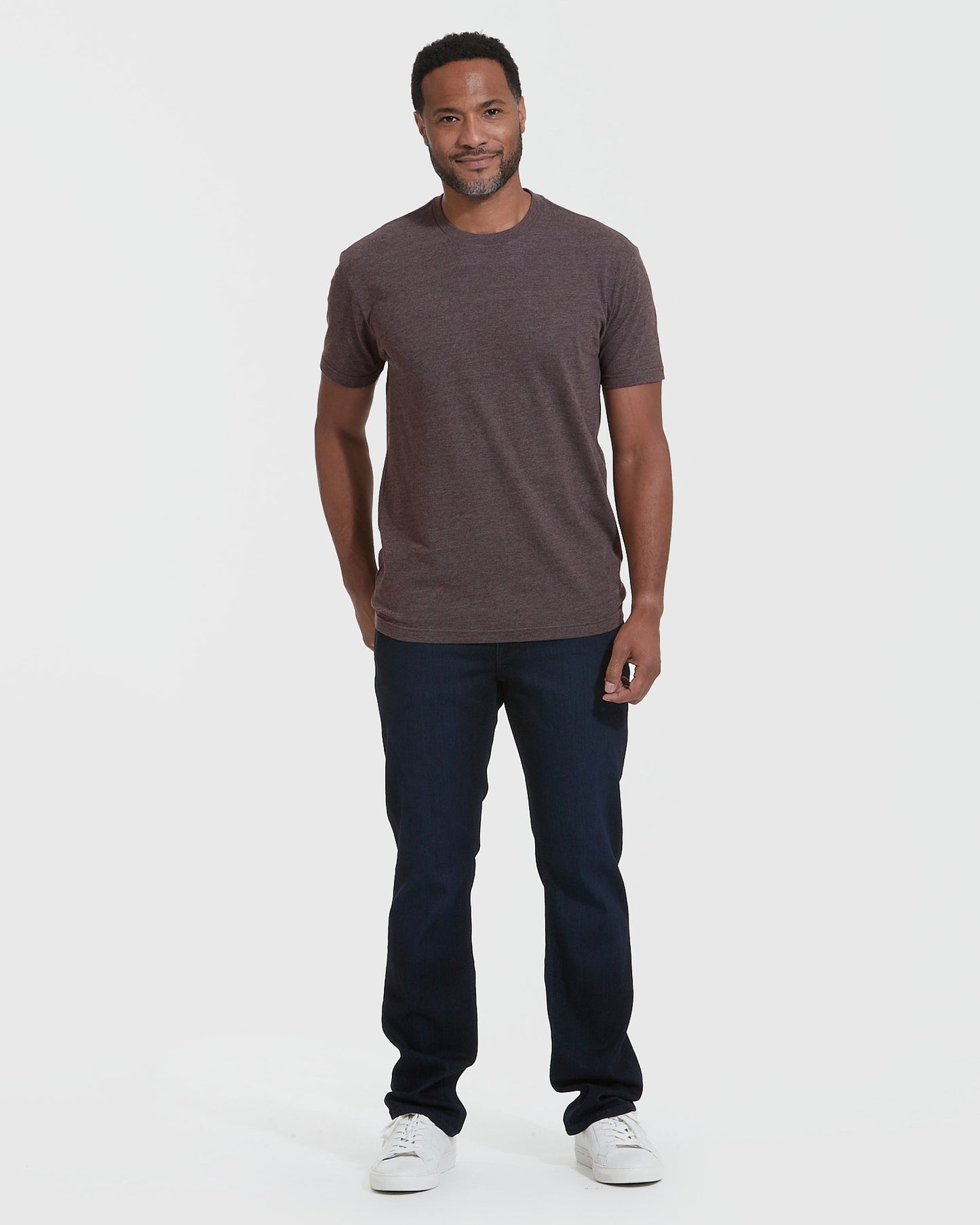 Heather Dark Oak Classic Crew Neck