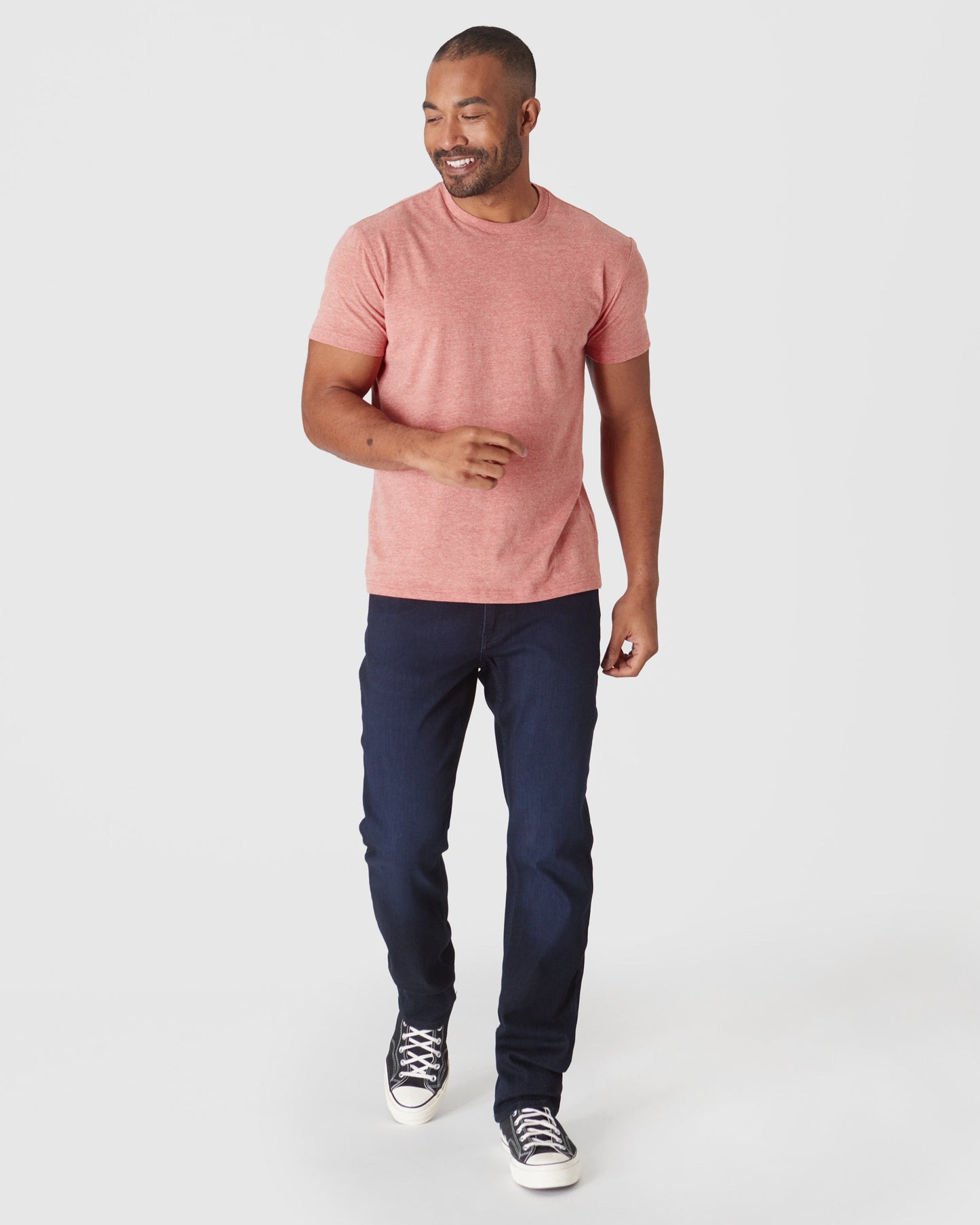 Heather Cayenne Classic Crew Neck
