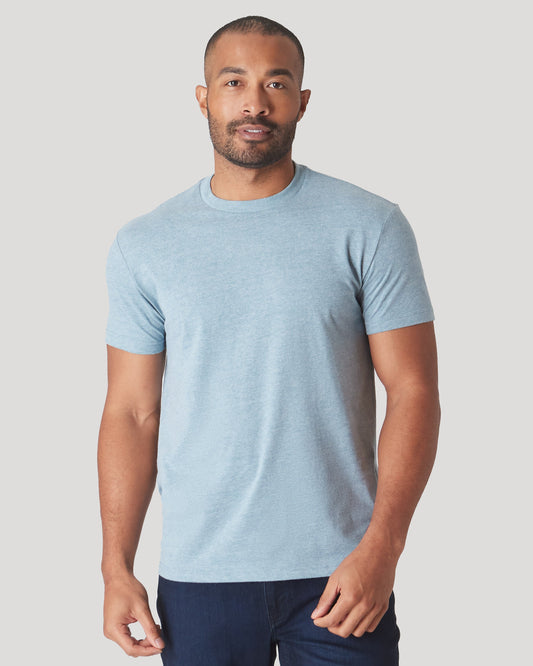 Heather Sapphire Classic Crew Neck