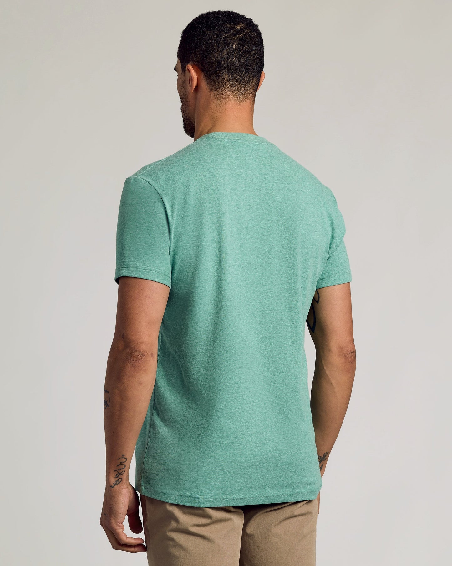 Light Heather Greenery Classic Crew Neck
