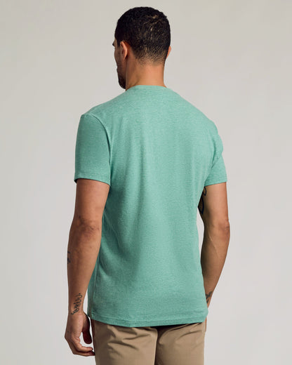 Light Heather Greenery Classic Crew Neck