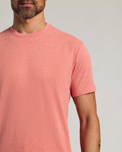 Light Heather Vermilion Classic Crew Neck