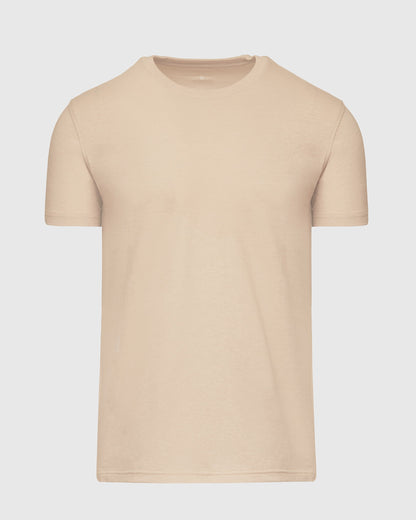 Light Camel Cream Heather Classic Crew